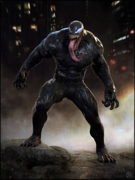 Venom Part 2 by David MassonHad the amazing opportunity to work on the movie Venom!! I did some designs for Venom early on. Venom Character, Venom Figure, Marvel Room, Venom 2, Venom Spiderman, Venom Movie, Symbiotes Marvel, Venom Art, Venom Comics