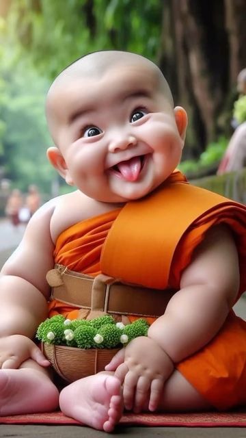 Animiertes Gif, Baby Buddha, Little Buddha, Wallpaper Photo Gallery, Photo To Cartoon, Cartoon Character Pictures, Funny Emoji, 웃긴 사진, Funny Wallpaper