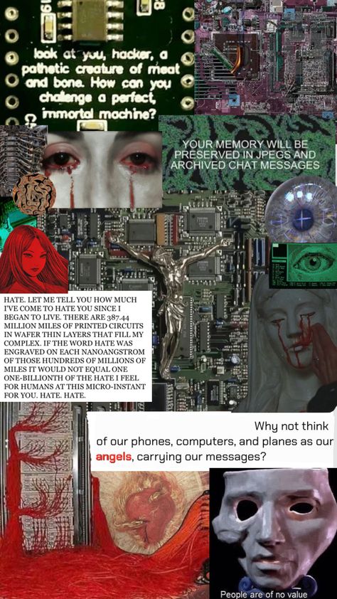 MACHINE MADE GODS #religiousimagery #god #ihavenomouthandimustscream #webweaving #wallpaper Cogito Ergo Sum, Ghost In The Machine, Ex Machina, Ethereal Art, Aesthetic Images, Look At You, Inspire Me, Cyberpunk, Poster Design