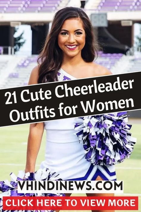 Top 20 Cheerleader Outfits for Women: Bring Energy, Style, and Spirit to the Game! 47 Cheerleader Outfit Ideas, Cheerleading Dress, Cheer Costumes, Cheerleader Outfit, Cute Cheerleaders, Cheer Girl, Cheerleading Outfits, Hilarious Photos, Outfits For Women