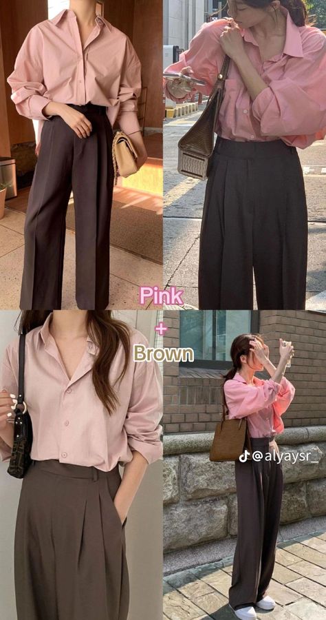 Smart Casual Women Outfits, Brown Outfits, Simple Casual Outfits, Colour Combinations Fashion, Mix Match Outfits, Casual Work Outfits Women, Color Combos Outfit, Luxury Photography, Color Combinations For Clothes