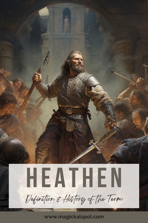 Uncover the fascinating history and meaning of 'Heathen' in our in-depth article. Explore how this term has evolved over time and what it signifies in today's world, especially in the context of pagan and spiritual practices. Ideal for those curious about historical and contemporary religious identities. 🌳🔍 #HeathenHistory #SpiritualTerminology #PaganIdentity #ReligiousEvolution #UnderstandingHeathenism Gothic Words, Full Moon Spells, Wiccan Rituals, Magickal Herbs, Moon Spells, Voodoo Spells, Wiccan Magic, Full Moon Ritual, Magical Herbs