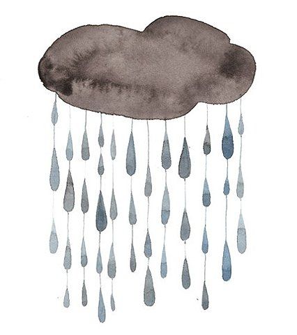 Rain Clouds And Rain, Rain Cloud, Rain Rain, Rain Clouds, Shatter Me, Watercolor Inspiration, Hello Spring, Rain Drops, Rainy Days