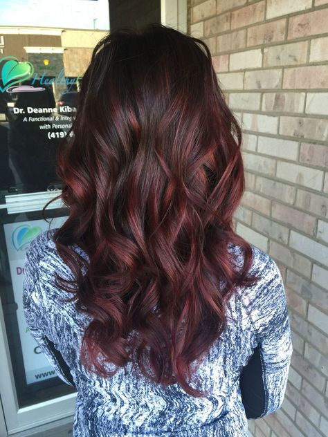 Cherry Cola Balayage Alien Mothership, Pelo Color Borgoña, Red Balayage Hair, Red Balayage, Lip Smackers, Burgundy Hair, Zebra Stripes, New Hair Colors, Hair Color Balayage