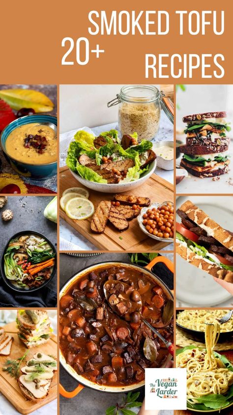 Vegan Smoked Tofu Recipes, Smoked Vegan Food, Smoked Tofu Sandwich, Smoked Tofu Recipe Dinners, Recipes With Smoked Tofu, Shaved Tofu Recipes, Smoked Tofu Dishes, Smoked Tofu Recipe, Tofu Recipes Healthy