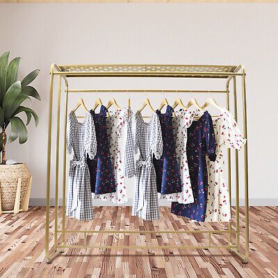 ad eBay - Clothing Rack Boutique Metal Garment Display Rack Clothes Rack Hanging Rack New - Buy Now, click the link (eBay) Clothing Display Rack, Bar Clothes, Rococo Furniture, Clothing Display, Clothing Displays, Standing Coat Rack, Garment Rack, Live In Style, Metal Clothing