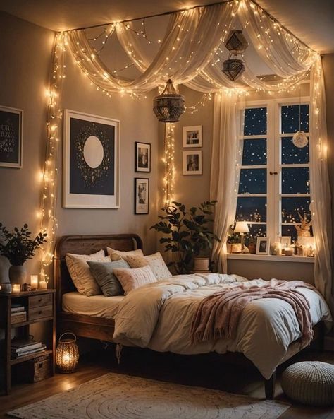 Girls Boho Bedroom Ideas, Bedroom Makeover Boho, Boho Girls Bedroom, Bohemian Decorating, Rental Ideas, Dream Bedroom Inspiration, Boho Style Bedroom, Wall Panels Bedroom, Teenage Room