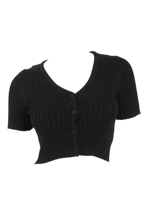 Perfect Everyday Crop: Soft texture short sleeved rib crop top with buttons. Dr Mundo, Crop Top With Buttons, Rib Crop Top, Top With Buttons, Crop Top Outfits, Ribbed Cardigan, Crop Top And Shorts, Cute Crop Tops, Really Cute Outfits