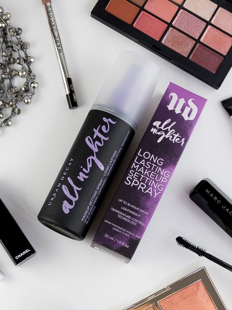 Make Up Spray, Pulling An All Nighter, Urban Decay All Nighter, Urban Decay Eyeshadow, Best Eyeshadow, All Nighter, Winter Makeup, Makeup Setting Spray, Long Lasting Makeup