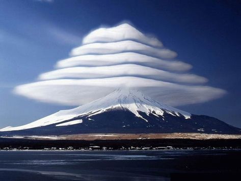 Shizuoka, Izu, Konst Designs, Mount Fuji Japan, Lenticular Clouds, Monte Fuji, Matka Natura, Mont Fuji, Mount Fuji