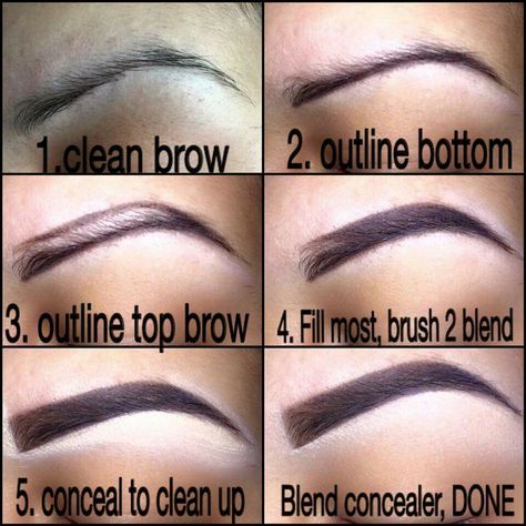 Eyebrow tutorial Brow Hacks, Thicker Eyebrows Naturally, Eyebrow Makeup Tutorial, Guys Eyebrows, Eyebrow Makeup Tips, How To Draw Eyebrows, Permanent Eyebrows, Eyebrows On Fleek, Perfect Eyebrows