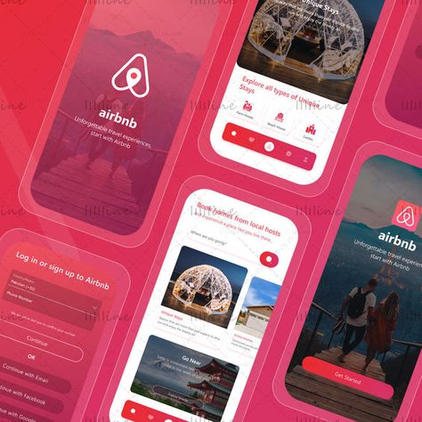 Airbnb App Redesign UIUX Airbnb App, App Redesign, Template For Business, All Elements, Ux Ui, Get It Now, Minimal Design, Get It, Color