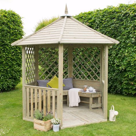 Small Garden Gazebo, Wooden Garden Gazebo, Small Gazebo, Lattice Garden, Canopy Ideas, Patio Images, Modern Gazebo, Portable Gazebo, Aluminum Gazebo