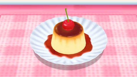 Kitchen Princess, Cooking Mama, Game Food, Cute Desserts, Food Illustrations, Pretty Food, Flan, Cute Food, Japanese Food