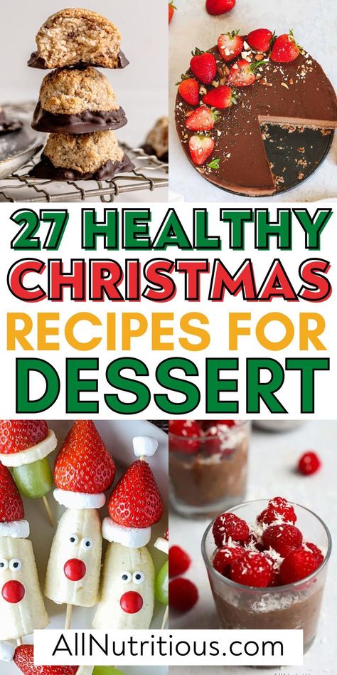 Sleigh the holiday season with our healthy dessert recipes! Delicious, nutritious, and absolutely festive, these treats will make sure your Christmas food ideas are a hit. Discover delectable desserts to make that fit perfectly into your weight loss plans Christmas Desserts No Chocolate, Heart Healthy Christmas Treats, Protein Holiday Treats, Healthy Christmas Treats Clean Eating, Macro Friendly Christmas Recipes, Christmas Food Ideas Healthy, Holiday Healthy Recipes, Sugar Free Christmas Desserts Easy, Healthy Holiday Desserts Christmas