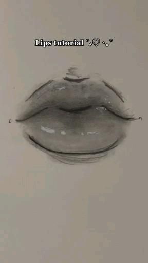 Lips Drawing Tutorial, Lip Drawing, Body Drawing Tutorial, Cute Sketches, Cool Pencil Drawings, Lips Drawing, Art Tools Drawing, Sketches Tutorial, Kraf Diy