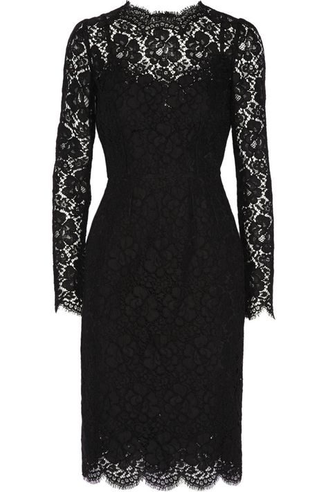 Kate's Dolce & Gabbana Lace Dress ($3,175) English Lace Dress Styles, Black Dantel Dresses, Dantel Dress, Dress Fw, Black Lace Dress Outfit, Lace Dresses Black, Black Lace Dresses, Lace Long Sleeve Dress, Black Dress With Lace