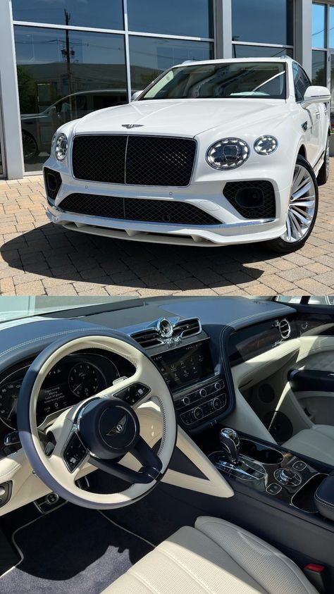 White Bentley Bentayga, Transportation Aesthetic, Black Bentley, London Flats, Blacked Out Cars, Billionaire Aesthetic, Bentley Bentayga, Bmw Scrambler, Luxury Garage