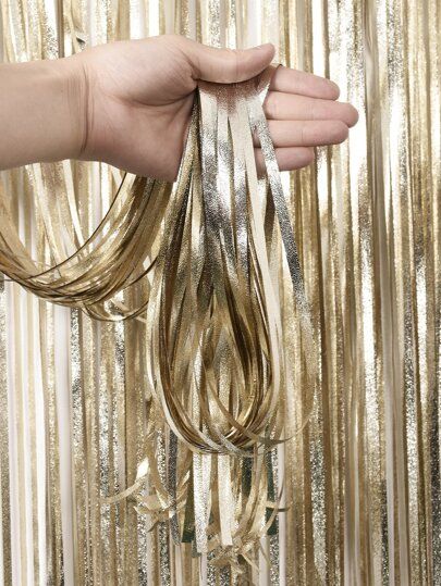 Free Returns ✓ Free Shipping On Orders $49+ ✓. 1pc Party Tassel Curtain- Streamers at SHEIN. Christmas Champagne, Bachelor Party Decorations, Fiesta Colors, String Curtains, Party Streamers, Fringe Backdrops, Curtain Backdrops, Bachelorette Decorations, Tassel Curtains