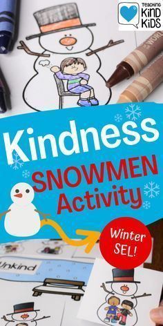 Use this Kindness Snowmen Kind or Unkind Sort from Coffee and Carpool to help students determine what is kind and what is not during this SEL center activity. Snag these cute snowmen and enjoy focusing on kindness. School Readiness Activities, Kindness For Kids, Teaching Kindness, Cute Snowmen, Snowmen Activities, Kindness Activities, Kid Friendly Crafts, School Readiness, Fun Activities For Kids