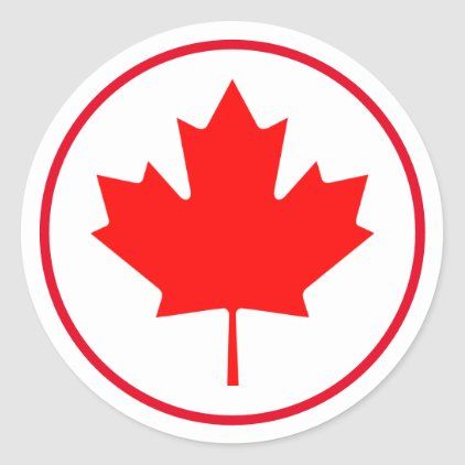 Bright Canadian Maple Leaf Canada Red White Classic Round Sticker Canadian Flag Art, Canada Leaf, Flag Of Canada, Canada Logo, Glowforge Ideas, Canada Maple Leaf, Leaf Artwork, Canadian Maple Leaf, Canadian Flag