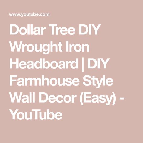 Dollar Tree Headboard, Tree Headboard, Wrought Iron Headboard, Iron Headboard, Rustic Card Box Wedding, Headboard Diy, Diy Farmhouse Style, Diy Garden Fence, Rustic Wedding Cards