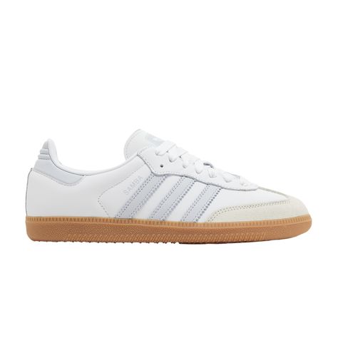 Find ADIDAS Wmns Samba Og ' Halo Blue Gum on Editorialist. Wmns Samba OG 'White Halo Blue Gum' Shoes Samba, Blue Samba, White Samba, Samba Shoes, Adidas Samba Og, Shoe Wishlist, White Adidas, Adidas Samba, Womens Shoes Sneakers