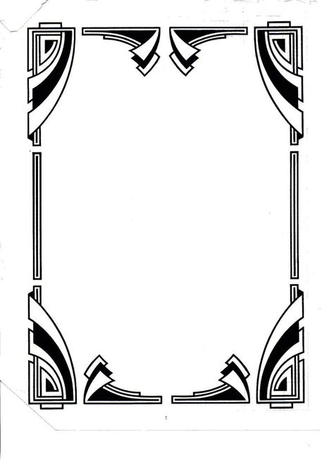 Art Deco Page Border, Art Deco Border Design, Art Deco Frames Border, Art Deco Circle, Art Deco Border, Art Deco Borders, Glass Etching Designs, Design Art Nouveau, Art Deco Frame