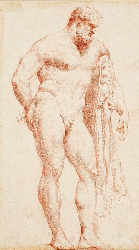 Farnese Hercules, Capitoline Museum, Athena Tattoo, Statue Base, Master Drawing, Anatomy Sketches, Amazing Drawings, Art Films, Guy Drawing