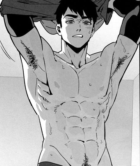 Male Art Reference, Anime Guys Shirtless, 캐릭터 드로잉, Haikyuu Manga, Haikyuu Fanart, Male Poses, Ryan Reynolds, Anatomy Art, Male Art