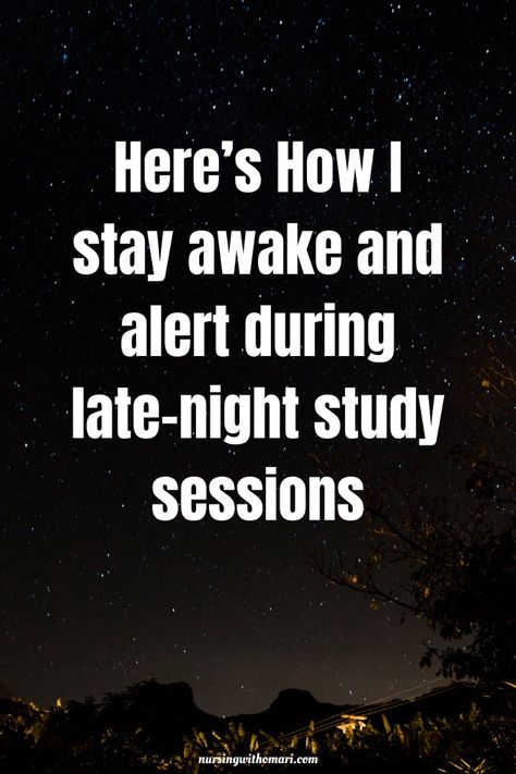 How To Stay Up Late Studying, How To Stay Awake While Studying, How To Stay Awake All Night To Study, How To Stay Awake All Night, How To Feel Awake, Late Night Study, Study Effectively, Spaced Repetition, Study Strategies