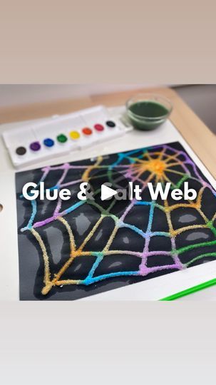 2.4K views · 1K reactions | GLUE & SPIDER WEBS 🕷️🎨🕸️

You know we are a bigggg fan of using items from home for activities over here! Today we grabbed some glue, salt, and water colors for an adorable Halloween art activity! 🙌🎃👻

You can even save the excess salt for other activities later! (For example, writing shapes or letters in salt!)

This is a great way to work on your child’s development, keep them entertained, and save yourself from spending tons of money on random toys! 😉😅🎉

Follow @wingitwithwhit for more fun and easy activity ideas for kids! ✨🫶☺️

Halloween, Halloween arts and crafts, Halloween crafts, crafts for kids, toddler art, art activity ideas, glue and salt, water color painting, painting activity, October activities, preschool crafts, preschool activities | W Letter H Halloween Crafts For Preschoolers, Spider Web Craft Preschool, W Activities For Preschool, Arts And Crafts Halloween, Activity Ideas For Kids, Sound Activities, Halloween Arts, Child Activities, October Activities