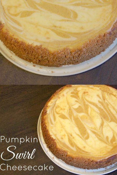 Fall Cheesecake, Pumpkin Swirl Cheesecake, Swirl Cheesecake, Pumpkin Pie Cheesecake, The Cheesecake Factory, Pumpkin Cheesecake Recipes, Chocolate Graham Crackers, Easy Cheesecake, Oreo Cheesecake