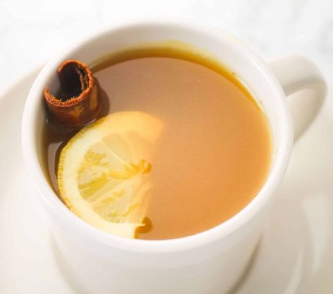 Turmeric Ginger and Cinnamon Tea Ginger And Cinnamon Tea, Soothing Recipes, Ginger Cinnamon Tea, Orange Spice Tea, Sims Home, Cinnamon Drink, Citrus Drinks, Turmeric Drink, Ginger Tea Recipe