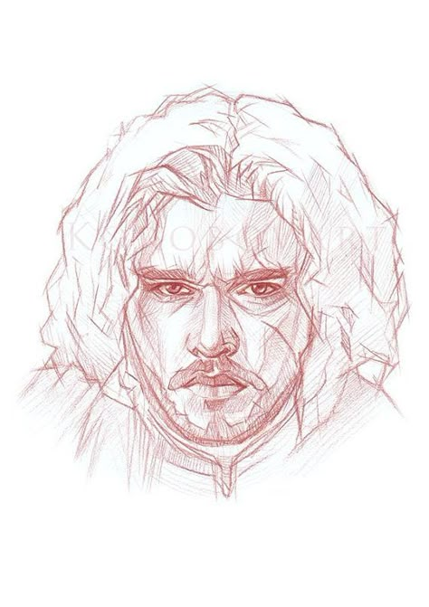 Star Wars Art Drawings, Dessin Game Of Thrones, Game Of Thrones Artwork, Got Art, Pen Art Work, Human Figure Sketches, Custom Portrait Illustration, Academic Drawing, Snow Art