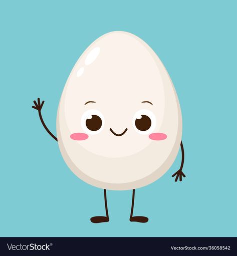 Cute Egg Cartoon, Egg Animation, Egg Emoji, Egg Cartoon, Eggs Image, Egg Vector, White Egg, Food Vector, Cute Egg