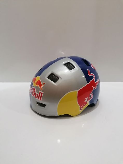 Handmade Redbull Helmet Redbull Helmet, Custom Bike Helmets, Skateboard Helmet, Snowboard Helmet, Body Structure, Ski Helmet, Helmet Stickers, Bmx Bike, Bike Helmet