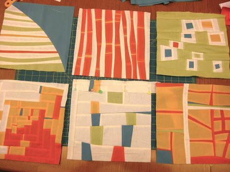 Freeform Quilt, Scrap Quilts Ideas, Canvas Headboard, Improv Piecing, Improv Quilts, Quilting Tutorial, Modern Quilt Blocks, Improv Quilting, Art Quilting