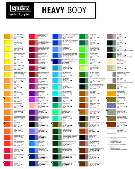 Liquitex heavy body color chart Color Mixing Chart Acrylic, Color Mixing Guide, Mixing Paint Colors, Paint Charts, Paint Color Wheel, Paint Color Chart, Color Mixing Chart, Paintings Acrylic, Watercolor Mixing