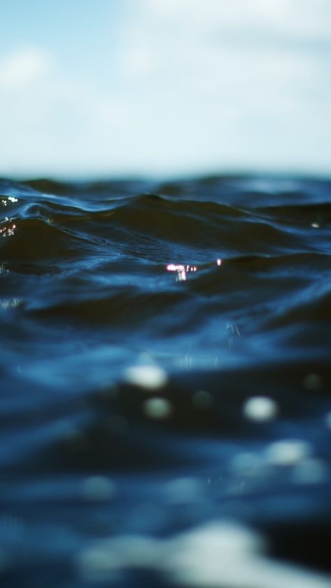 Dark-Blue-Ocean-iPhone-Wallpaper Lake Girl, Deep Blue Sea, Sea And Ocean, Ocean Waves, Phone Backgrounds, Blue Sea, Beach Life, Under The Sea, Scream