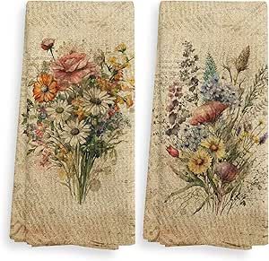 Retro Towels, Vintage Floral Kitchen, Cottage Lifestyle, Kitchens Decor, Vintage Home Decor Boho, Hand Towels For Bathroom, Cottagecore Home Decor, French Vintage Decor, Thanksgiving 2024