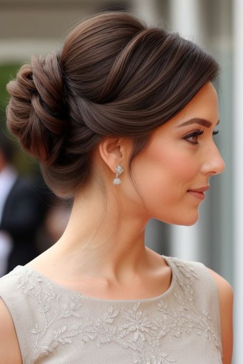 28+ Chin Length Hairstyles Updos 6 Side Bun Updo, Chin Length Hairstyles, Fancy Updos, Character Hairstyles, Bridesmaid Hair Inspo, Side Bun Hairstyles, Hair Cut Guide, Side Bun, Hair Change