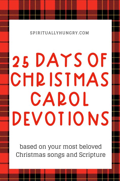 Do you love Christmas worship songs or carols? If so, then these devotions are for you! For 25 days, starting December 1st, we will send to your email a devotion based off of a great Christmas worship song or carol and it's all free! Sign up today! via @alexiswaid 25 Days Of Christmas Carol Devotions, Christmas Devotional Ideas, Christmas Devotional For Womens Group, December Devotional, Christmas Devotionals For Women, Christian Christmas Traditions, Christmas Readings, Christmas Devotions, Christmas Carols For Kids