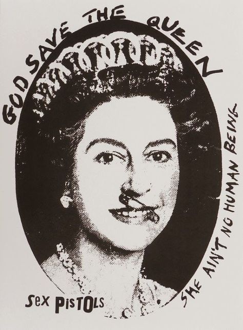 Punk Graphic Design, Vivienne Westwood Punk, Vivienne Westwood T Shirt, Jamie Reid, Punk Logo, God Save The Queen, Queen Poster, Punk Art, Save The Queen