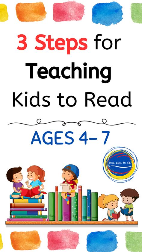 3 Steps for Teaching Kids How to Read Preschool to Second Grade Learn To Read Kindergarten, Teaching Kids To Read, Reading Comprehension Grade 1, Teach Kids To Read, Reading Games For Kids, Grade 1 Reading, Reading Lesson Plans, Preschool Lesson Plan, Economic Crisis