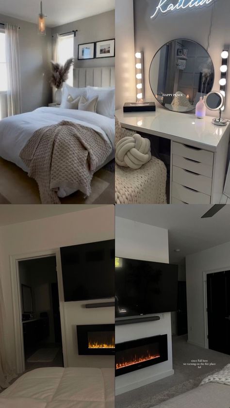 New Room Ideas Aesthetic, Packing Tips Moving Bedroom, Makeup Space In Bedroom, Cute Apartment Ideas For Couples Bedroom, Comfy Aesthetic Bedroom, Apartment Small Bedroom Ideas, First Apartment Together Aesthetic, Apartment Decor Ideas Bedroom, Apartment Decorating Bedroom Couples