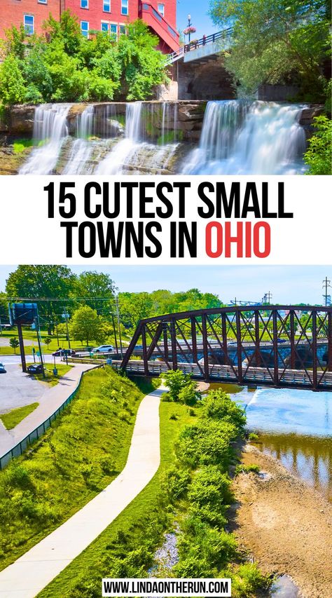 15 Cutest Small Towns in Ohio Ohio Road Trip, Places To Visit In Ohio, Grove City Ohio, Ohio Vacations, Midwest Vacations, Lancaster Ohio, Iowa Travel, Road Trip Ideas, Trip Destinations