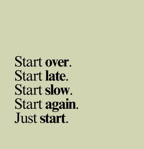 Just start. You will never be ready. Even if it’s a slow start, fast start, or starting over again. Just don’t stop. Drop a “YES” if you agree. 👍🏽 Follow @seesuccesswithsylvia for MORE ✅ #start #juststart #startnow #starttoday #reminder #dailyreminder #selflove #selfcare #quotes #quoteoftheday #motivationquotes #motivation #inspire #focus #goals #manifesting #manifest #buildyourempire #buildyourbusiness #wealth Lets Start Over, Start Again Quotes Motivation, Just Start Quotes Motivation, Just Focus On Yourself Quotes, Just Start Quotes, Start Over, Starting Over, Fresh Start Quotes, Starting Over Quotes