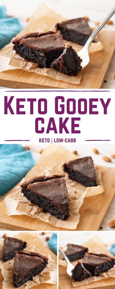 Gooey Chocolate Cake, Glutenfri Baking, Gooey Cake, Desserts Keto, Postre Keto, Keto Pancakes, Keto Cake, Keto Brownies, Recetas Keto