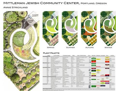 planting plan and palette Riverfront Landscape, Planting Design Plan, Landscape Plane, Table Landscape, Planting Palette, Landscape Diagram, Landscape Architecture Diagram, Plan Table, Landscape Design Drawings